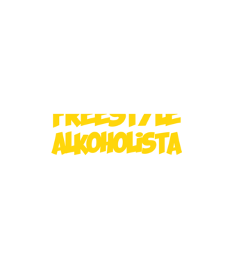 Freestyle Alkoholista minta fekete pólón