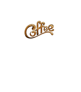 Coffe minta fekete pólón