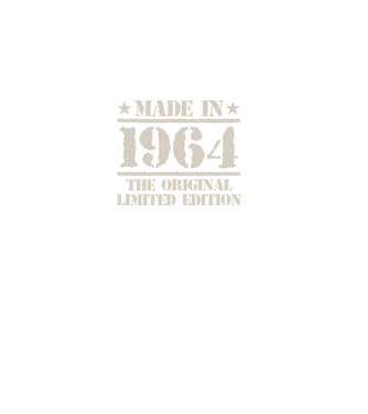 Made in 1964 minta fekete pólón