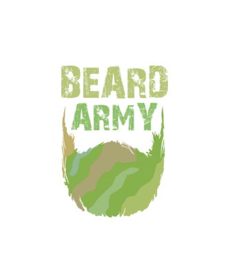 Beard Army minta fehér pólón