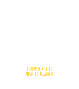 Nem vagyok agresszív! minta sötétkék pólón