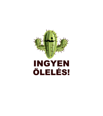 Ingyen ölelés minta fehér pólón