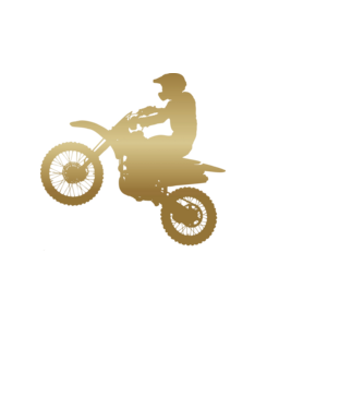 Golden Motocross minta fekete pólón