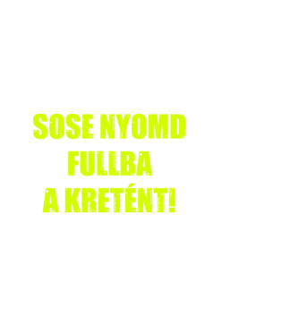 Full kretén minta fekete pólón
