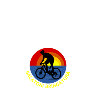 Balatoni bringatúra minta fekete pólón