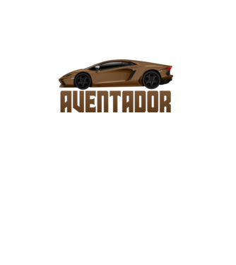 Aventador minta fehér pólón