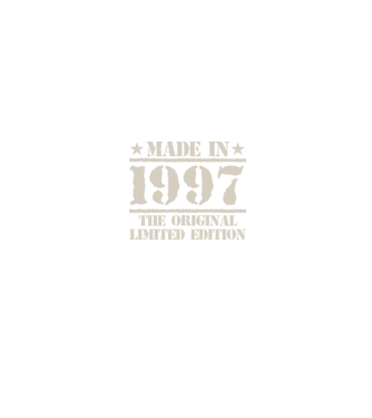 Made in 1997 minta fekete pólón