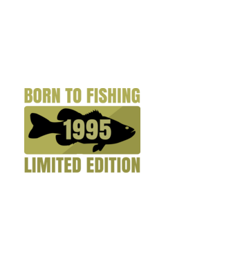Born to Fishing 1995 minta fehér pólón