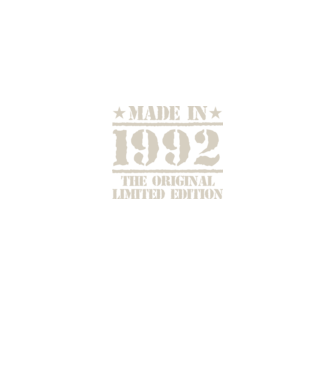 Made in 1992 minta fekete pólón