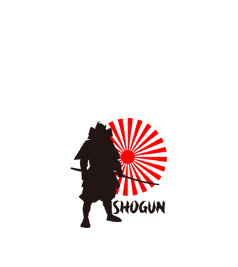 Shogun minta fehér pólón