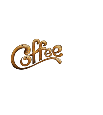 Coffe minta fekete pólón