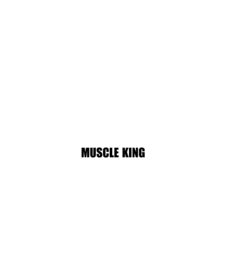 Muscle King minta fekete pólón