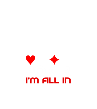 Poker minta fekete pólón