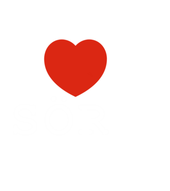 I Love Sör minta fehér pólón