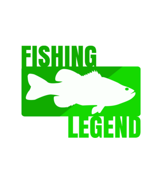 Fishing Legend (zöld) minta fehér pólón