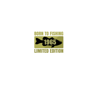 Born to Fishing 1965 minta királykék pólón