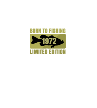 Born to Fishing 1972 minta fekete pólón