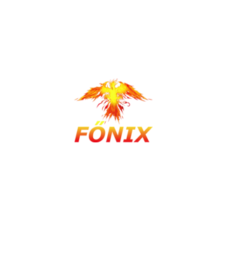 Főnix minta fekete pólón