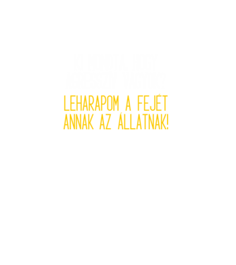 Nem vagyok agresszív! minta türkiz pólón