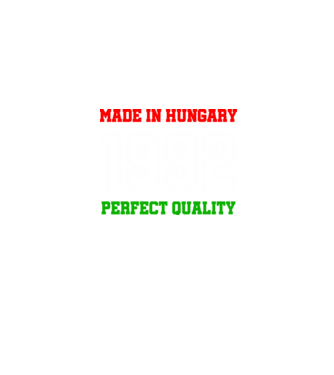 Made in Hungary 1992 minta farmerkék pólón