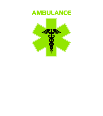 Ambulance (green) minta fekete pólón