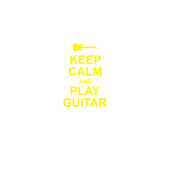 Play Guitar minta fekete pólón