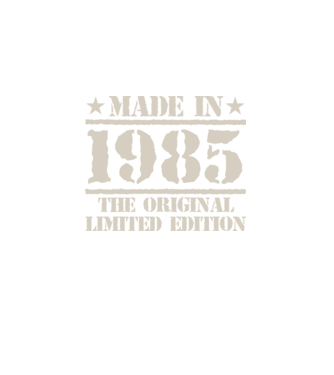 Made in 1985 minta fekete pólón