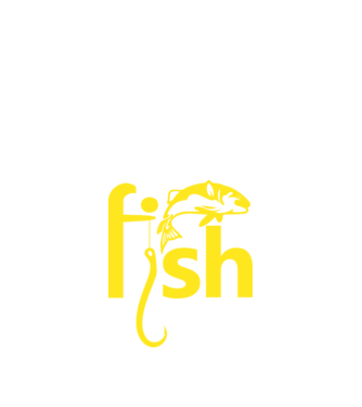 Fish minta fekete pólón