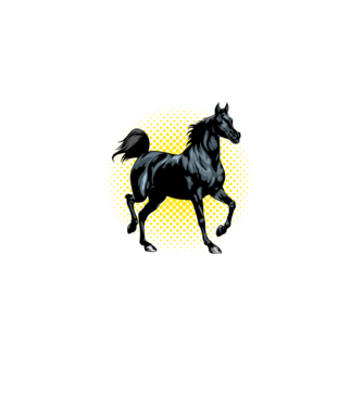 Black Horse minta bordó pólón