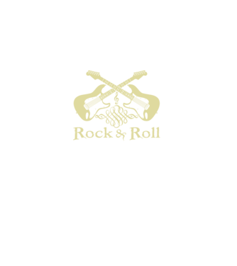 Rock n Roll minta sötétkék pólón