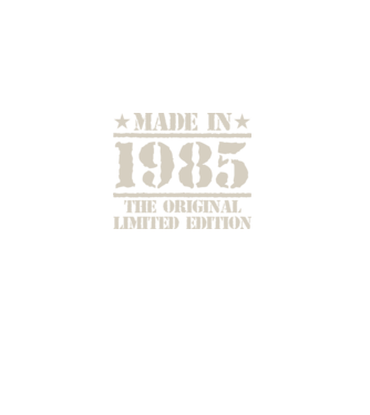 Made in 1985 minta fekete pólón