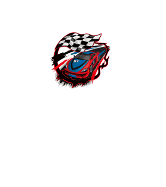 Racing minta fehér pólón