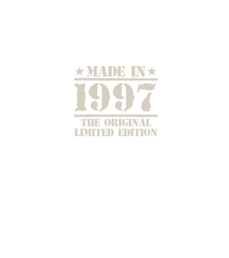 Made in 1997 minta fekete pólón