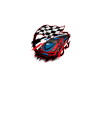 Racing minta fehér pólón