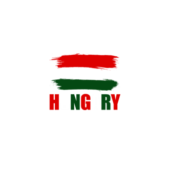 Hungary (tricolor)  minta farmerkék pólón