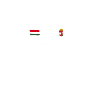 Magyarország címer és zászló minta fekete pólón
