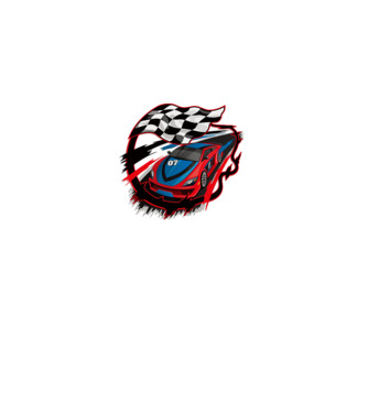 Racing minta fehér pólón