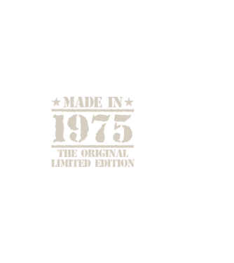 Made in 1975 minta sötétkék pólón