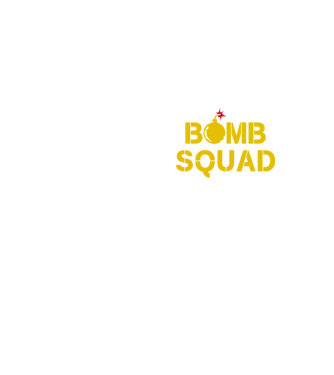 Bomb Squad minta neonsárga pólón
