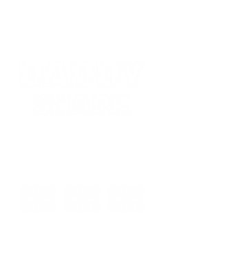 Daddy Shark minta fehér pólón