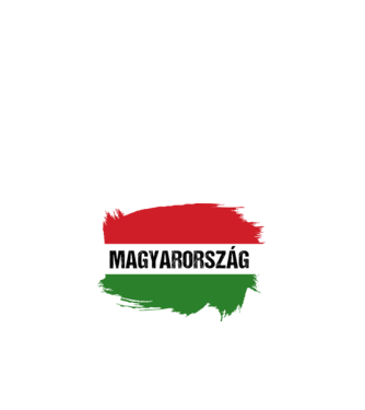 Humgarian flag (festett) minta fekete pólón