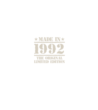 Made in 1992 minta fekete pólón