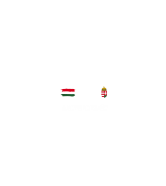 Magyarország címer és zászló minta fekete pólón