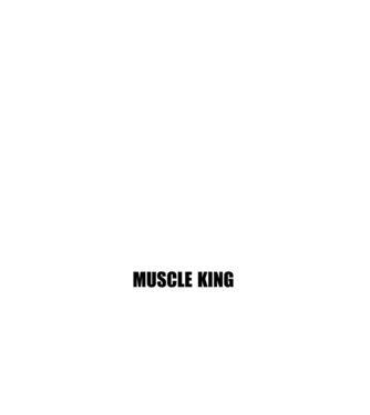 Muscle King minta fekete pólón