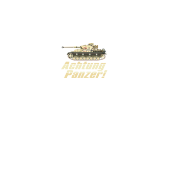 Achtung Panzer minta fekete pólón