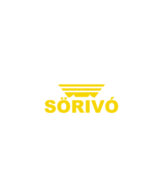 Sörivó (yellow) minta fekete pólón