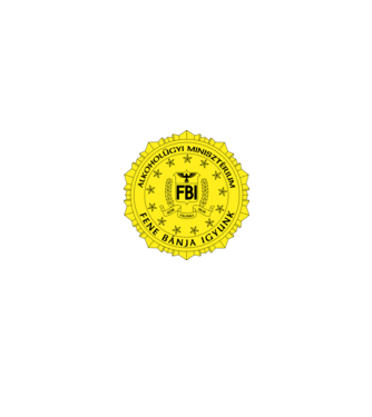 FBI (sárga) minta fekete pólón