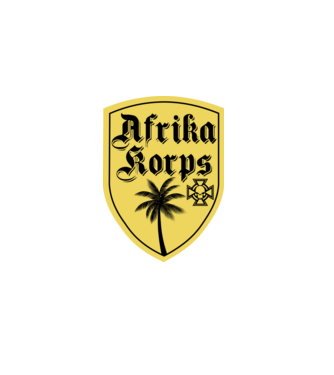 Afrika Korps minta szürke pólón