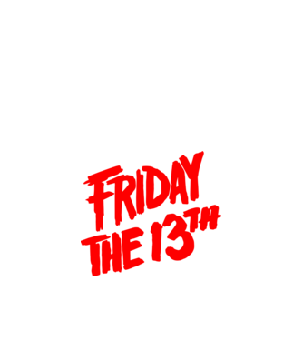 Friday the 13th minta fekete pólón