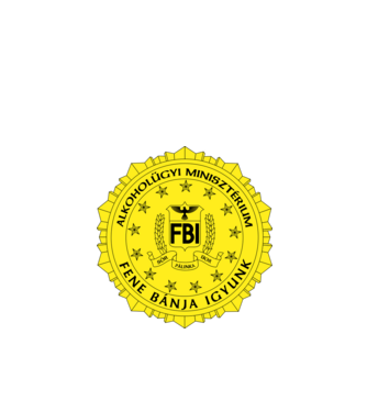 FBI (sárga) minta fekete pólón